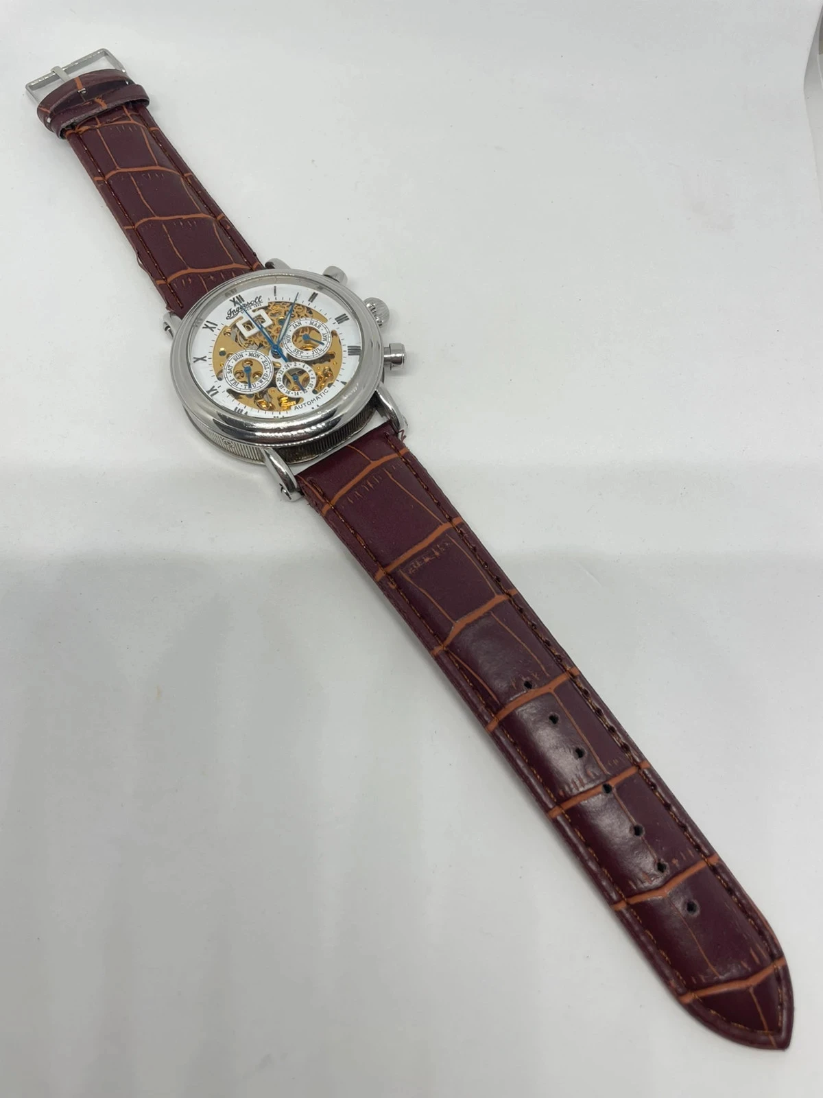 Relógio Ingersoll automático skeleton edição limitada – calendário 24 h, mês e dia – photo 4